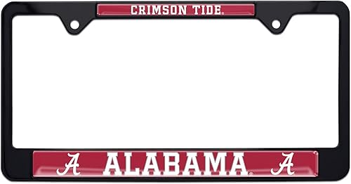 Marco de matrícula negro Alabama Crimson Tide