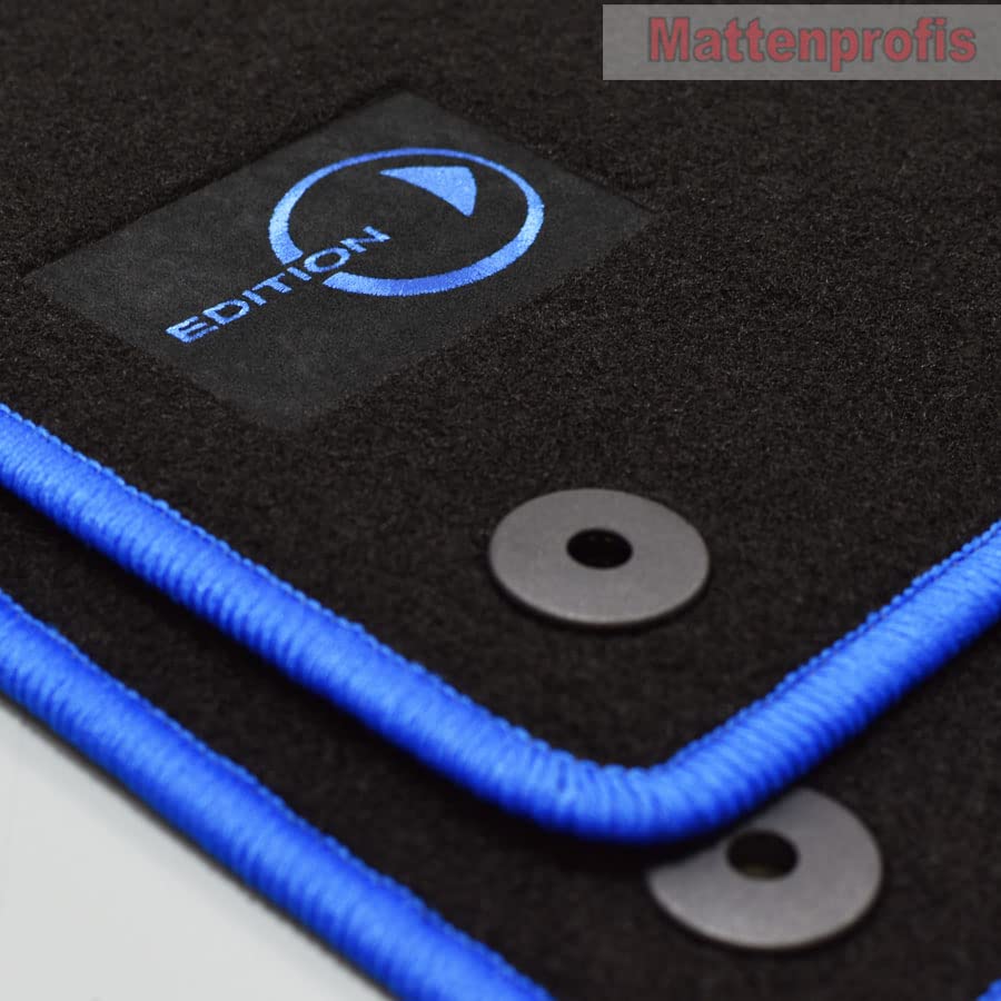 Velours Fußmatten Logo kompatibel mit Smart Fortwo 451 Coupe