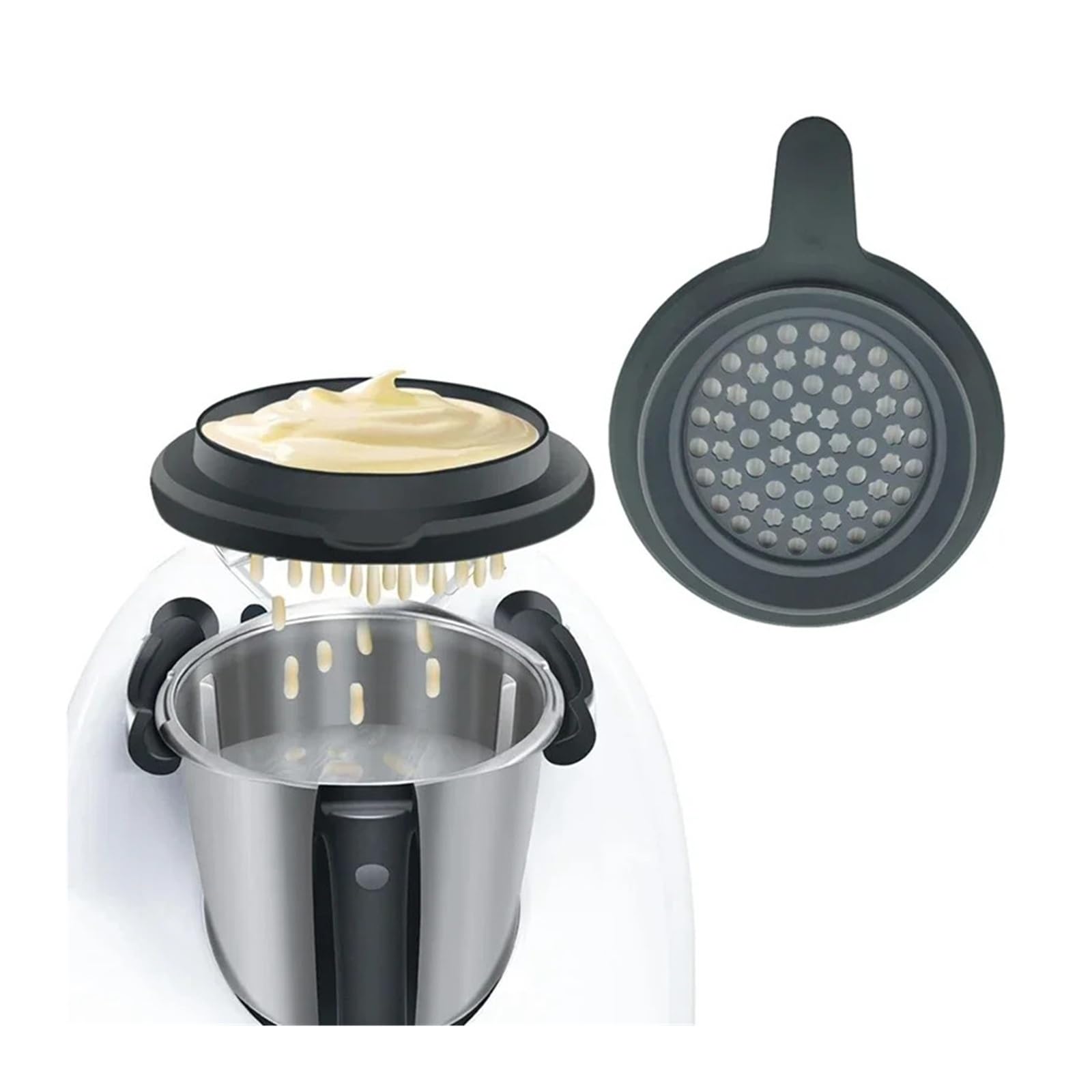 Genérico Compatible con Thermomix, TM5/TM6 Tapa Big Hole con Dispensador