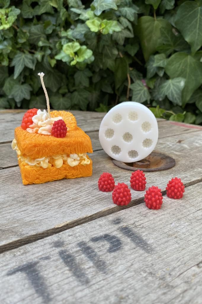 Rufus Concept Ahududu Sekizli Mum Kalıbı (Silikon) (1,4 x 1,4 x 1,5 cm) (Küçük Süsleme Kalıbı) 1 Adet