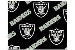 Raiders Black Cotton Fabric: Expand Your Creative Horizons