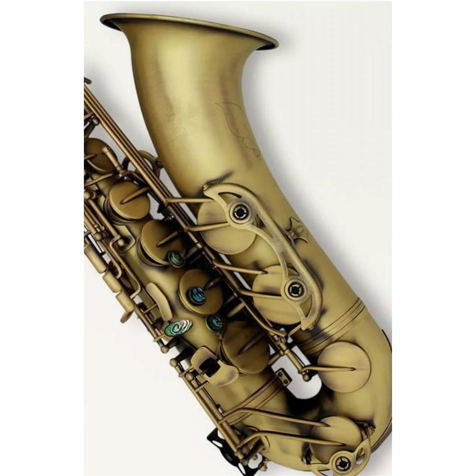 Profesjonalny Saksofon Tenorowy Bb Z Mosiądzu, Matowy, Zabytkowy Saksofon Do Instrumentów Muzycznych Z Etui Na Ustnik profesjonalny Saksofon