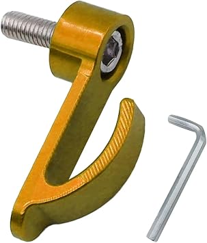 Universal CNC Aluminum Alloy Motorcycle Single Hole Hook Helmet Bag Carrying Hook Holder Dirt Bike Electric Scooter Moped