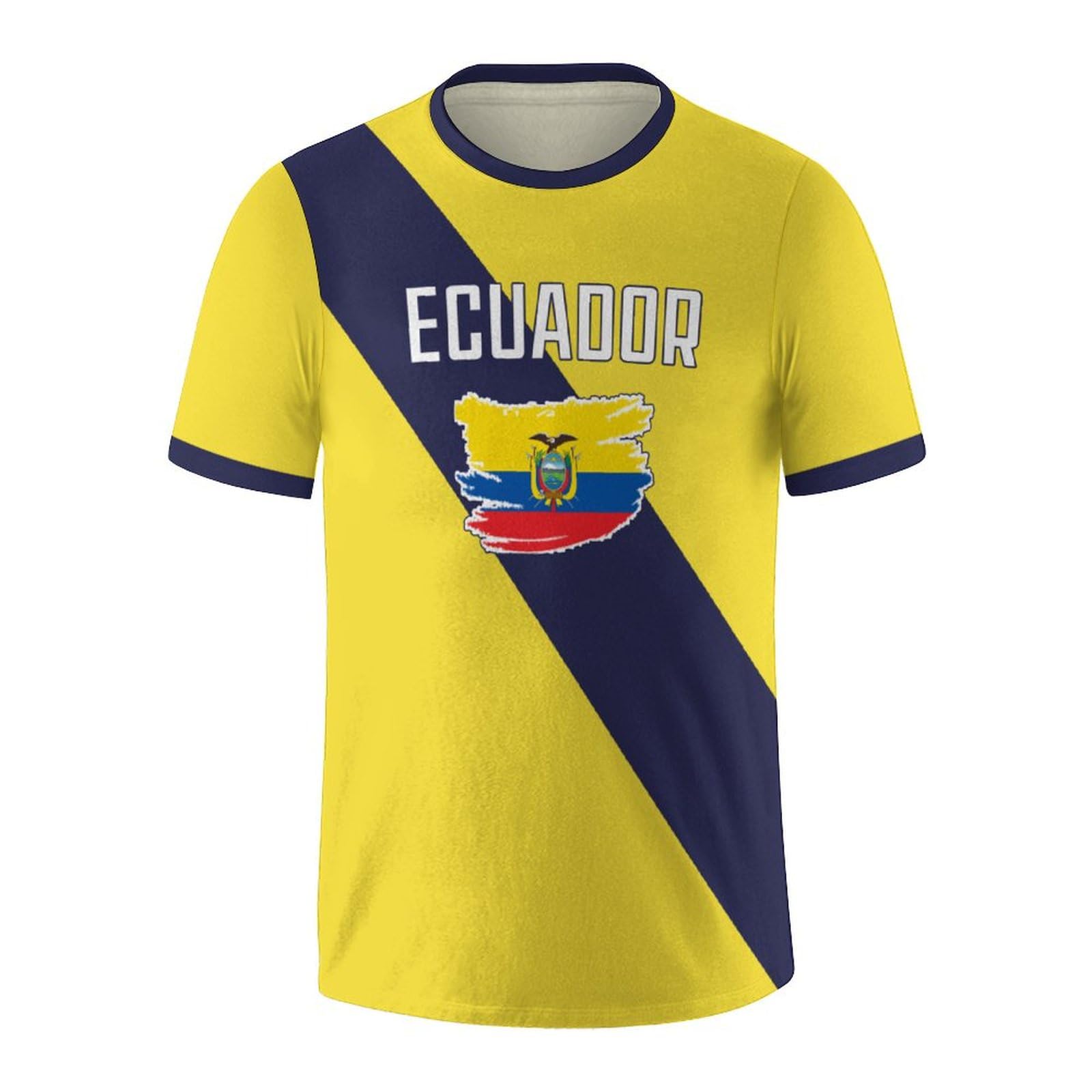 Soccer National T-Shirt Uniforms Printing Short Sleeve Shirts for Men Fans Apparel Gifts S-2XL, For E-cua-dor, M