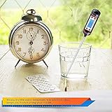 Aottop Latest Cooking, Digital Stainless Cooking Thermometer with Instant Read, Long Probe, LCD Screen, Anti-Corrosion, Best for Food, Meat, Grill, BBQ, Milk and Bath Water