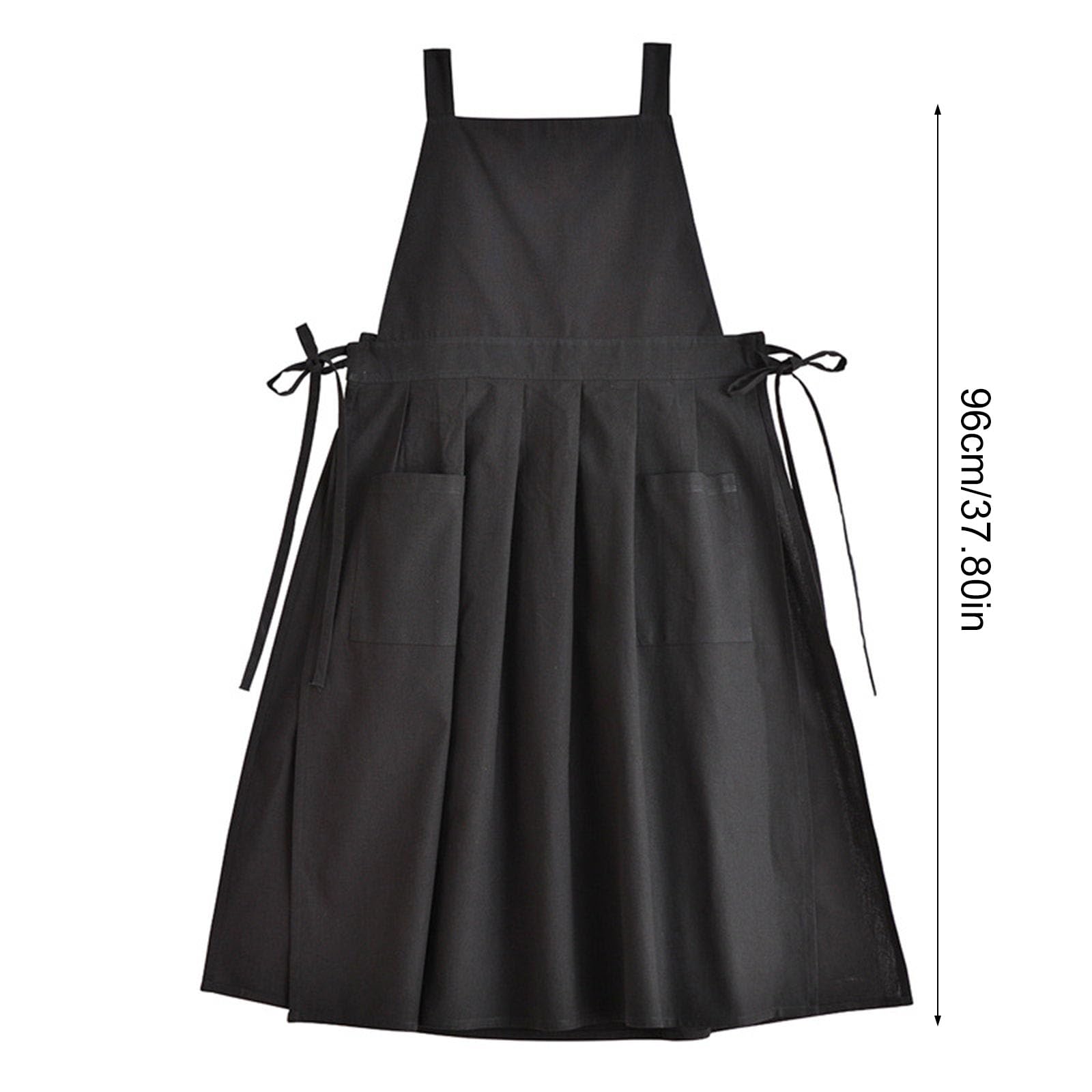 PANGBOER Pinafore Tablier de cuisine imperméable pour femme avec poches pour le travail, le jardinage, la cuisine, la peinture, la pâtisserie