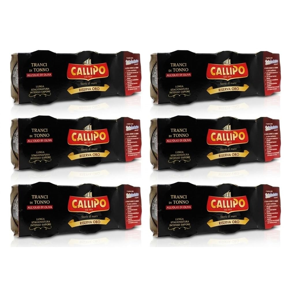 Tonno Callipo Riserva Oro 18x70 g all'Olio di Oliva – Box Giù in Calabria - Confezione Multipack