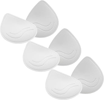 KOOAAICCHI Bra Pads Inserts 3 Pairs-Bra Pads Sewn Padded Removable Inserts for Womens Sports Bra or Swimsuit Insert