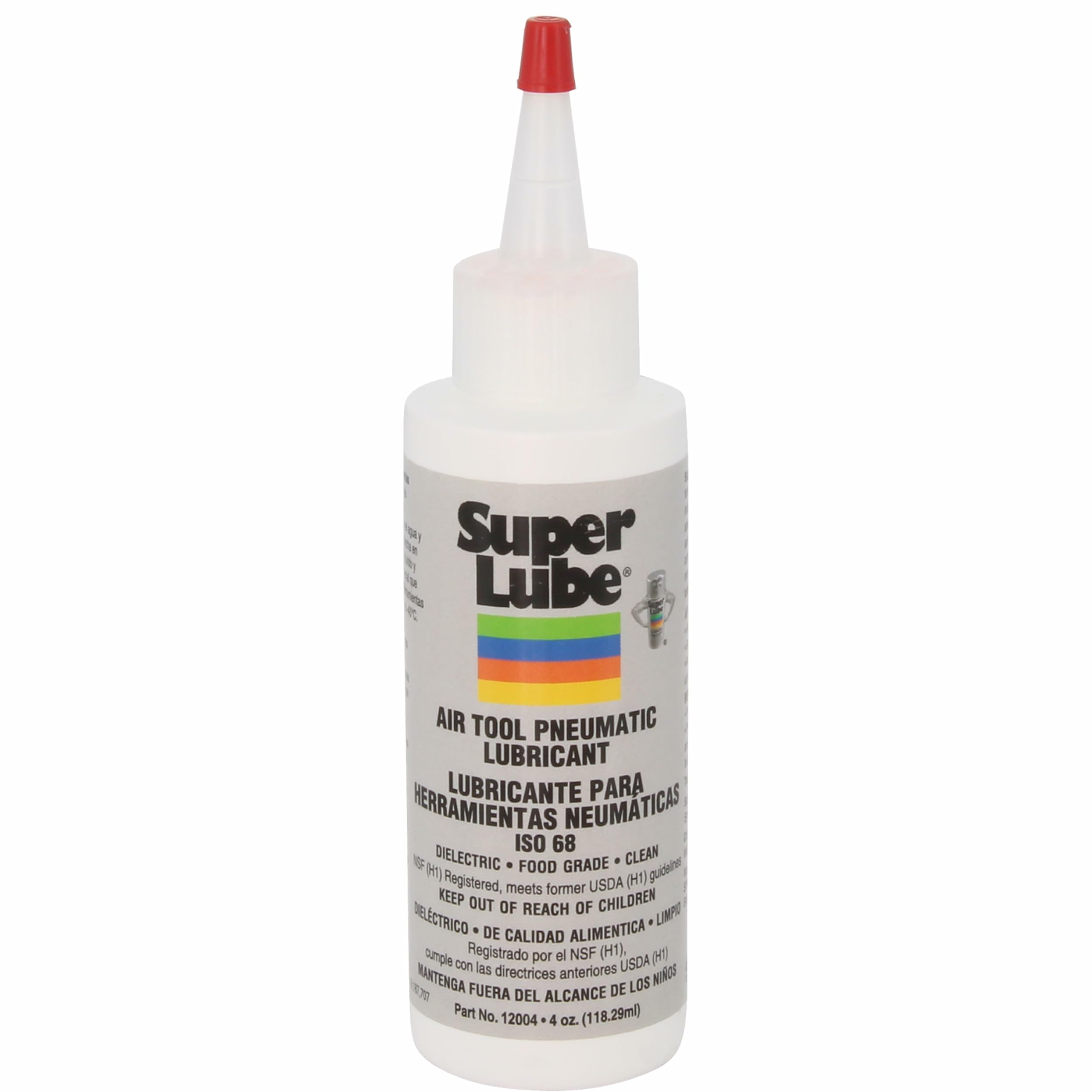 Super Lube 12004 Air Tool Lubricant, 4 oz Bottle, Translucent Clear
