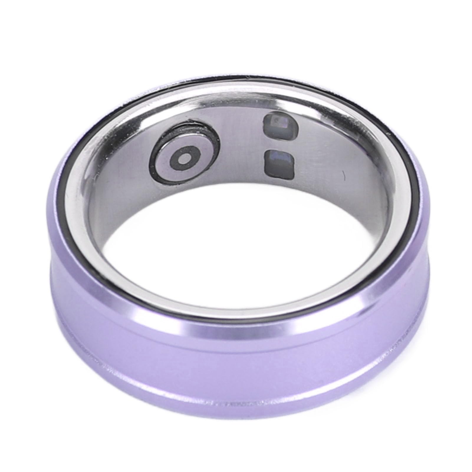 Anillo de Salud Inteligente, Rastreador de Salud de Anillo Inteligente con Función NFC, BT 5.1, Monitoreo de la Temperatura Corporal del Sueño Contador de Pasos Anillo (Purple)