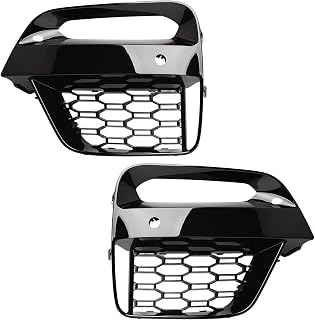 A Pair Front Bumper Fog Light Grille Frame Cover PDC Sensor Hole Driver Passenger Side Fit For BMW X3 G01 M Sport 2018-2021 Fit For BMW X4 G02 M Sport 2019-2021 Replaces 51118092757 51118092758