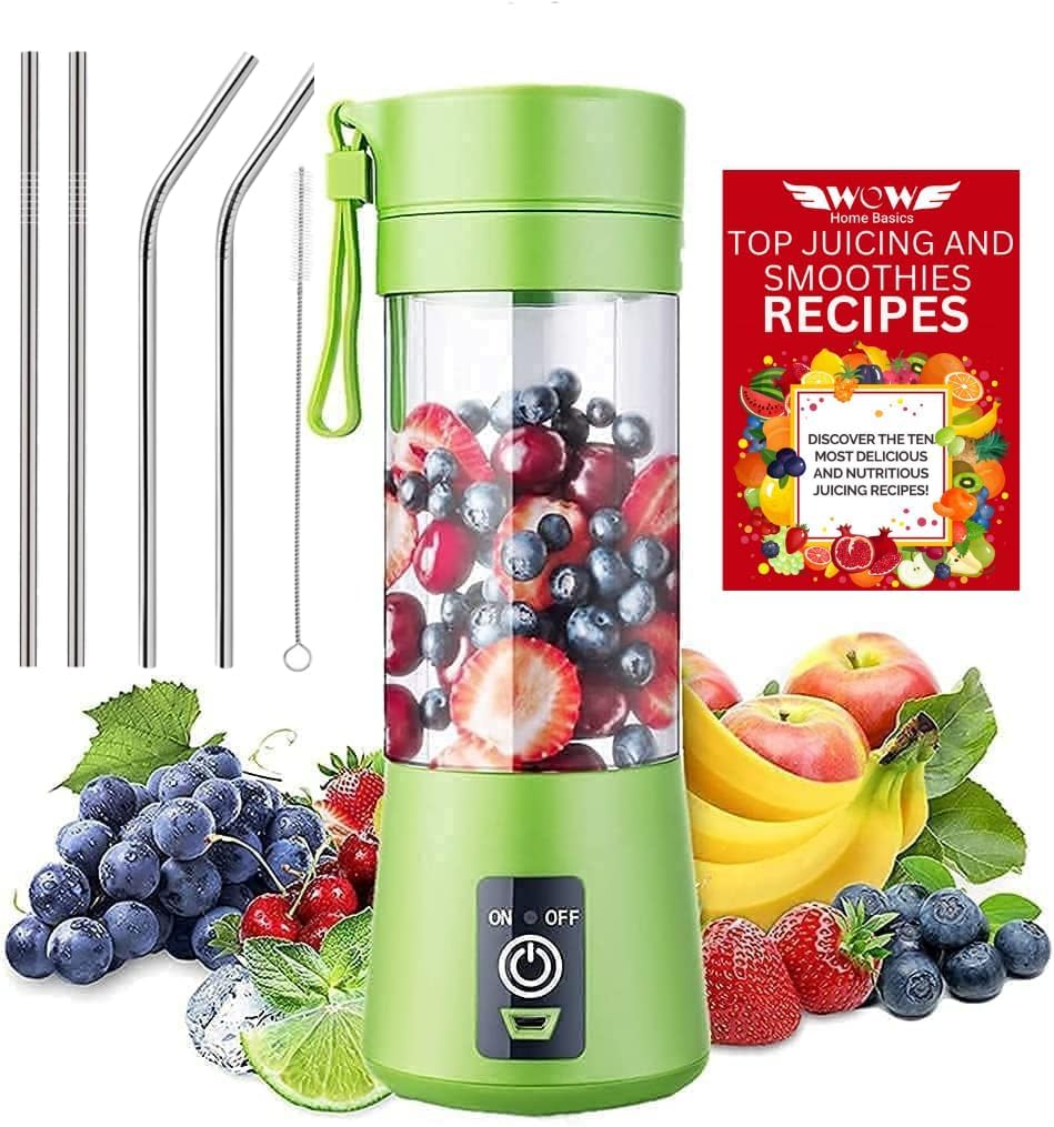 WOW HOME BASICS Portable Blender, USB Rechargeable Mini Juicer Blender, Electric Juicer Bottle Blender Grinder Mixer, Personal Size Blender for Juices, Shakes and Smoothies, Fruit Juicer Machine (A2) (B0DCS3DXWF) Amazon Price History, Amazon Price Tracker