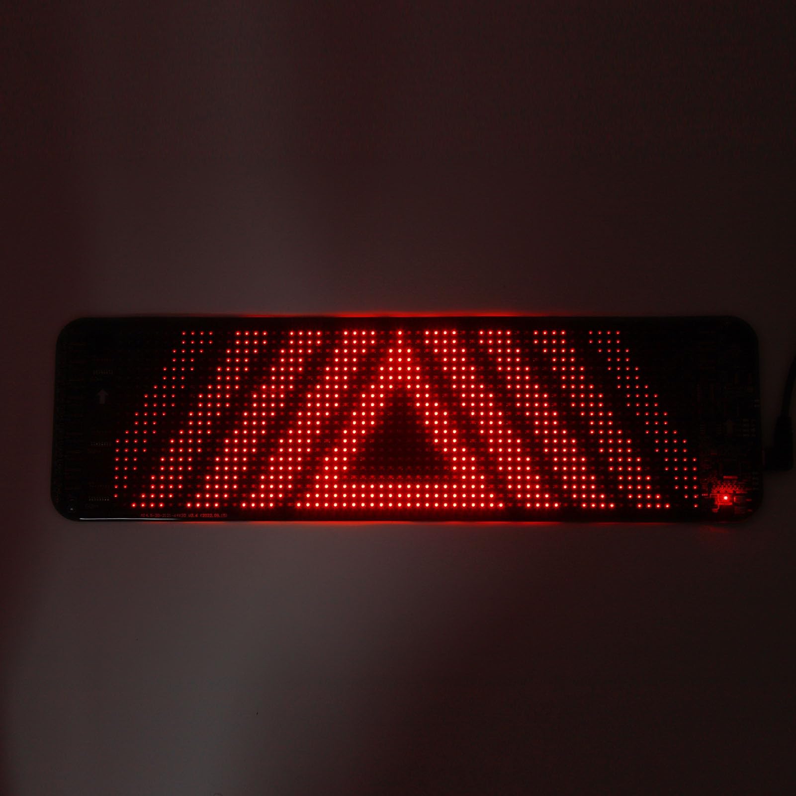 STEROWANIE LED 5V LED - Niestandardowa animacja tekstu dla samochodów, kamperów, jachtów i innych - Łatwy programowalny wyświetlacz i bezpieczna konstrukcja (Z pilotem (wbudowana bateria)