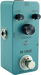 Jethrora CHORUS Guitar Analog Classic Chorus Effect Pedal True Bypass Full Metal Shell, Chorus Volume/Depth/Speed Control