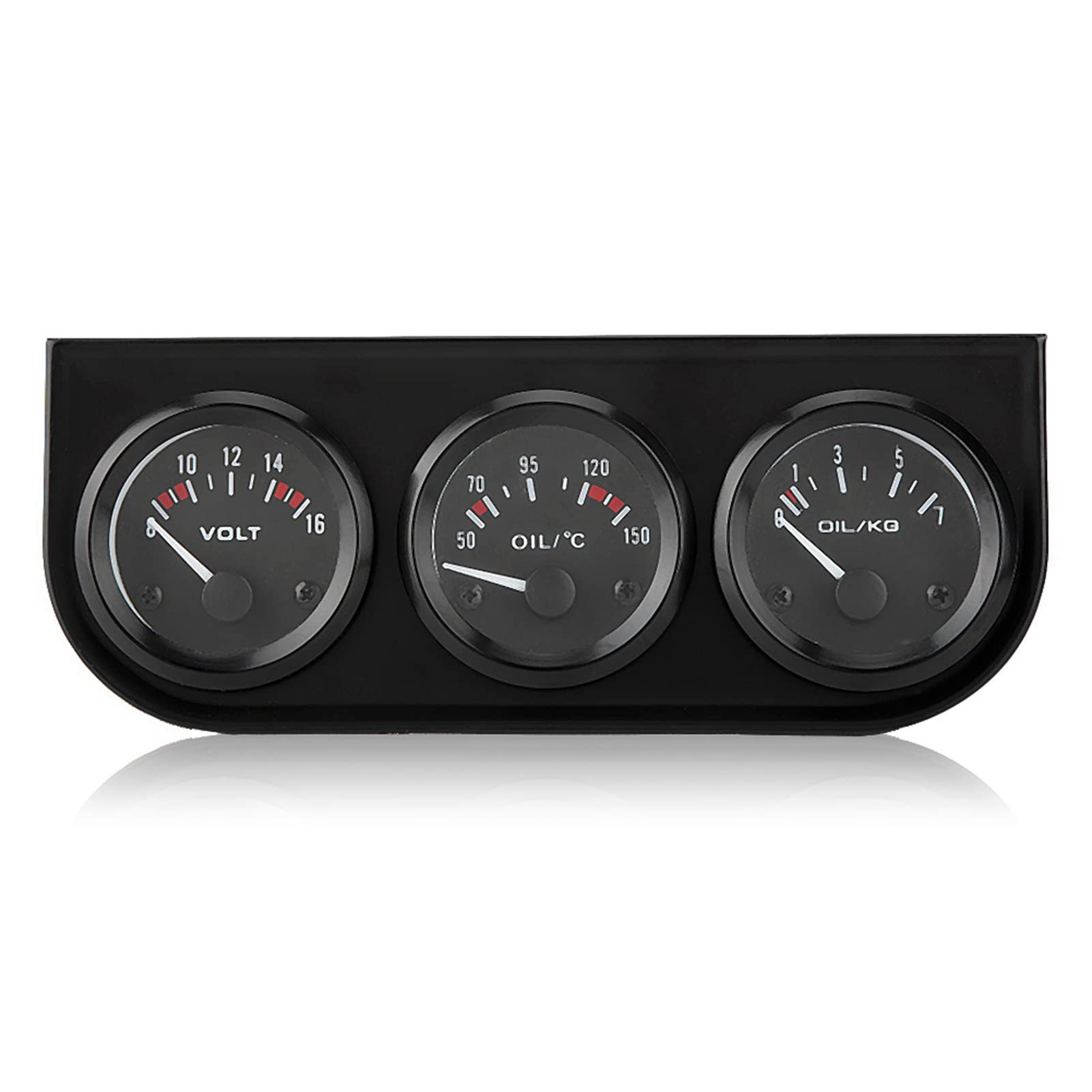 3-in-1-Automessgeräte-Set – Inklusive Voltmeter, Wassertemperatur- und Öldruckmessgeräten, Ideal für Kfz-Upgrades, Tuning und Wartung