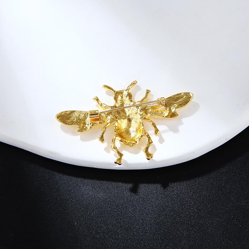 Image of Kaichen Bee Brooch, Jewelry Gift for Women, Girls, Ladies, Exquisite Packaging