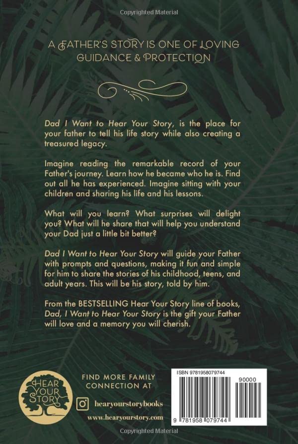 Dad, I Want to Hear Your Story: A Father's Guided Journal to Share His Life & His Love (Sage Green Cover) - Image 2