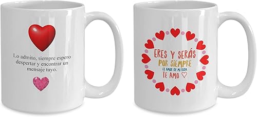 Miniatura 2 de San Valentín  Vaso para la jefa de la casa  perfecto regalo para novia, enamorada, esposa y prometido  vaso con afirmaciones positivas, Blanco