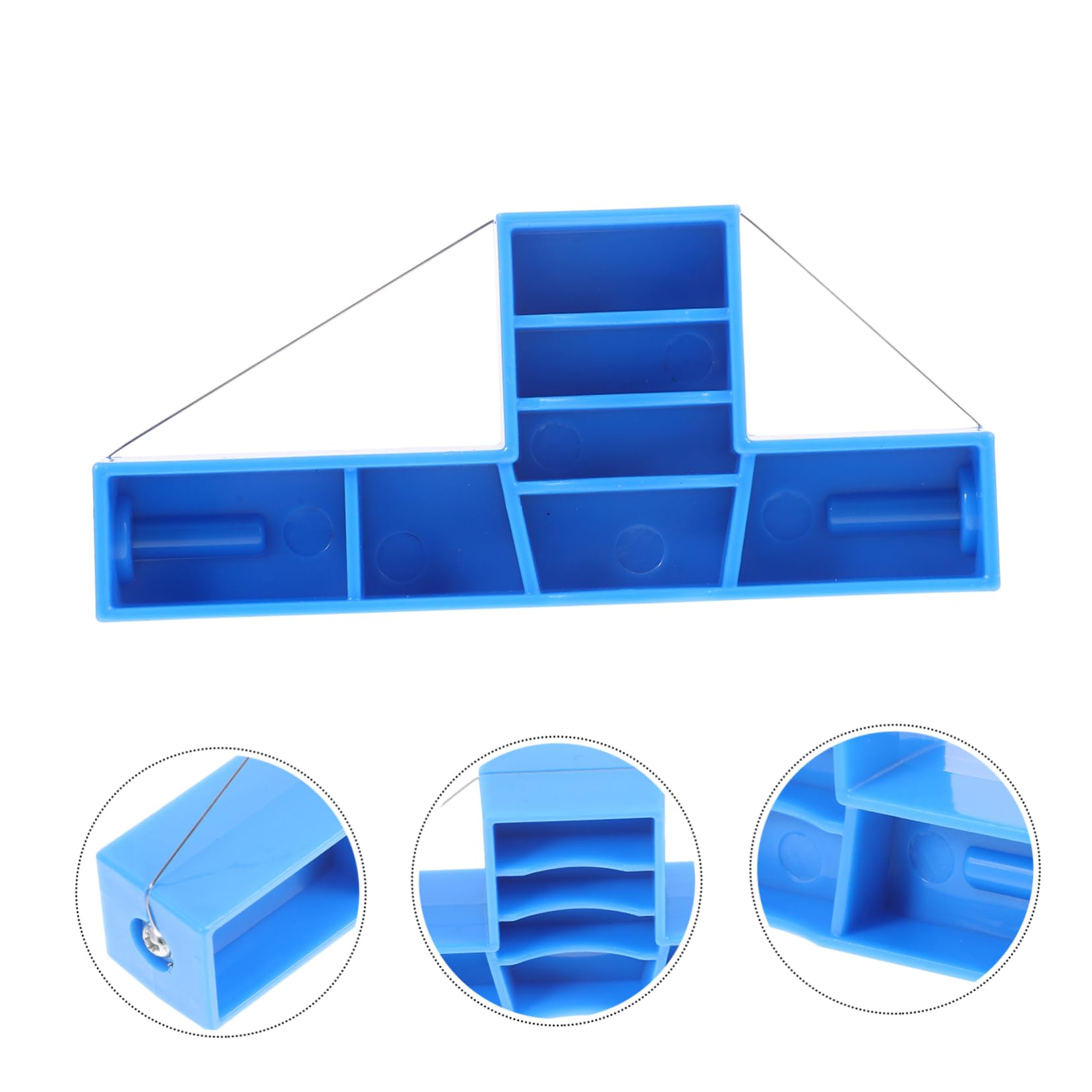 Artibetter 5 Pezzi Strumento di Taglierina Angolare Strumenti di Ceramica Filo Modellazione Scultura Cutter Forniture Argilla Artigianato Fabbricazione Kit di Strumenti Argillosi Plastica Blu