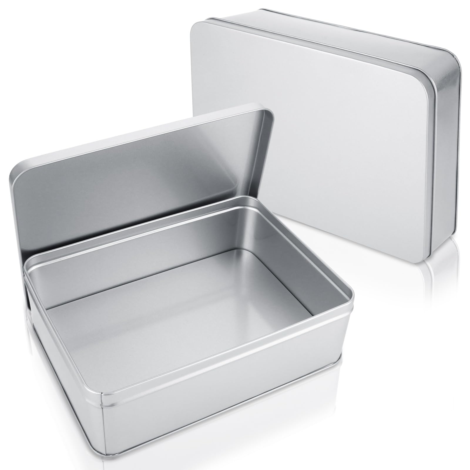 Amazon.co.jp: 金属製ブリキボックス 2個 8.6インチ x 6.3インチ