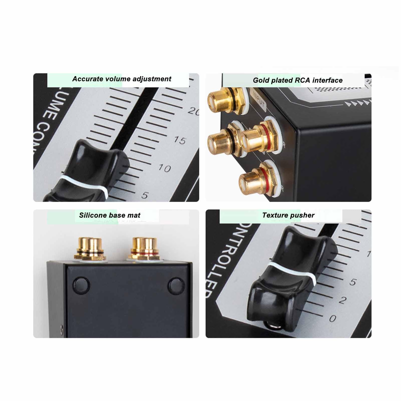 Regolatore Volume Passivo per Controllo Volume Regolabile Senza Perdita Dati Uscita Suono Chiaro per Studio Musicale Casa Home Recording Equipment Audio Professionale