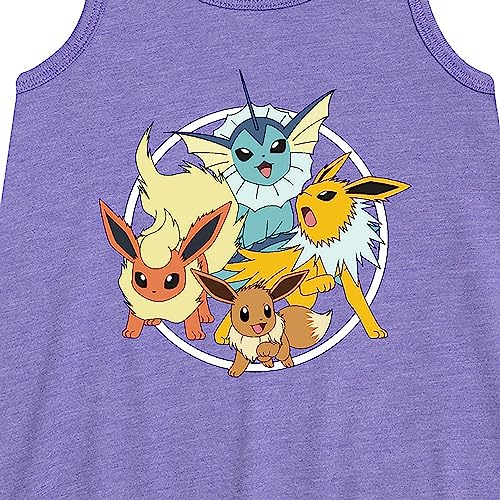 HYBRID APPAREL - Pokémon - Eevee Group - Youth Girls A-line Dress - Size Medium Purple2
