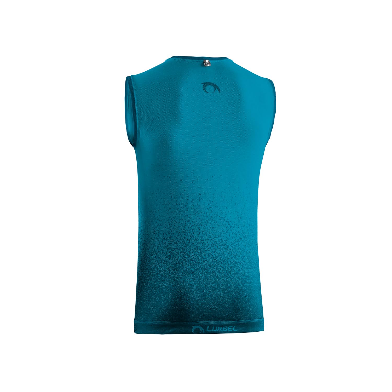 Lurbel Samba Singlet, Camiseta Transpirable, Camiseta Anti-Olor, Camiseta para Trail, Camiseta sin Mangas, Camiseta de Hombre. (M - Turquesa/Negro)