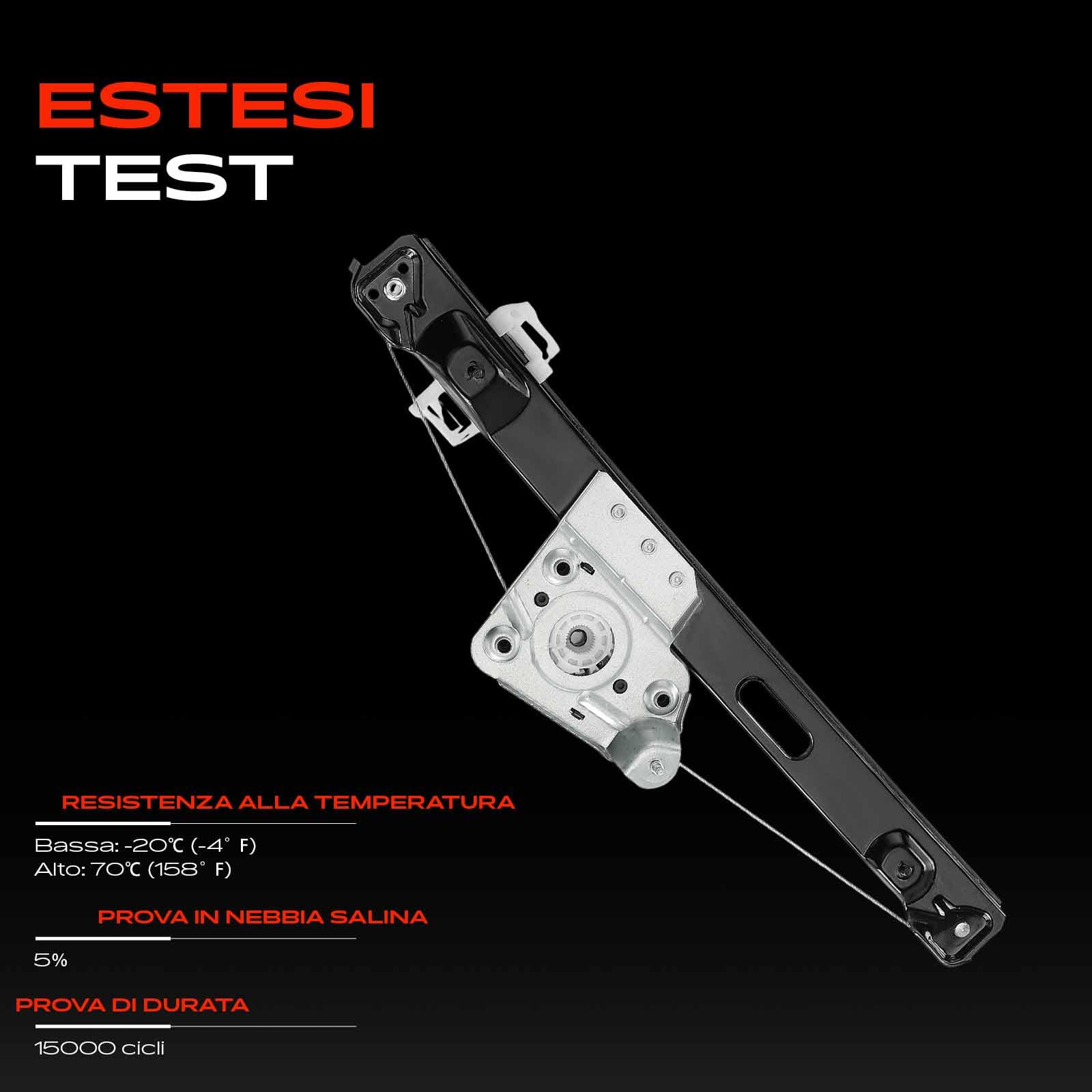 Frankberg Alzacristallo senza motore posteriore sinistro Sostituzione per 3-er E90 E91 2004-2012 station wagon 51357140589