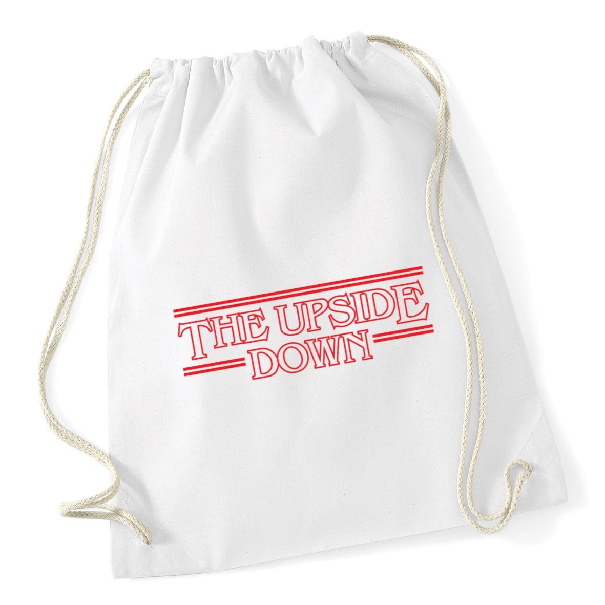Hippowarehouse The Upside Down Drawstring Cotton School Gym Bag 37cm x 46cm, 12 litres