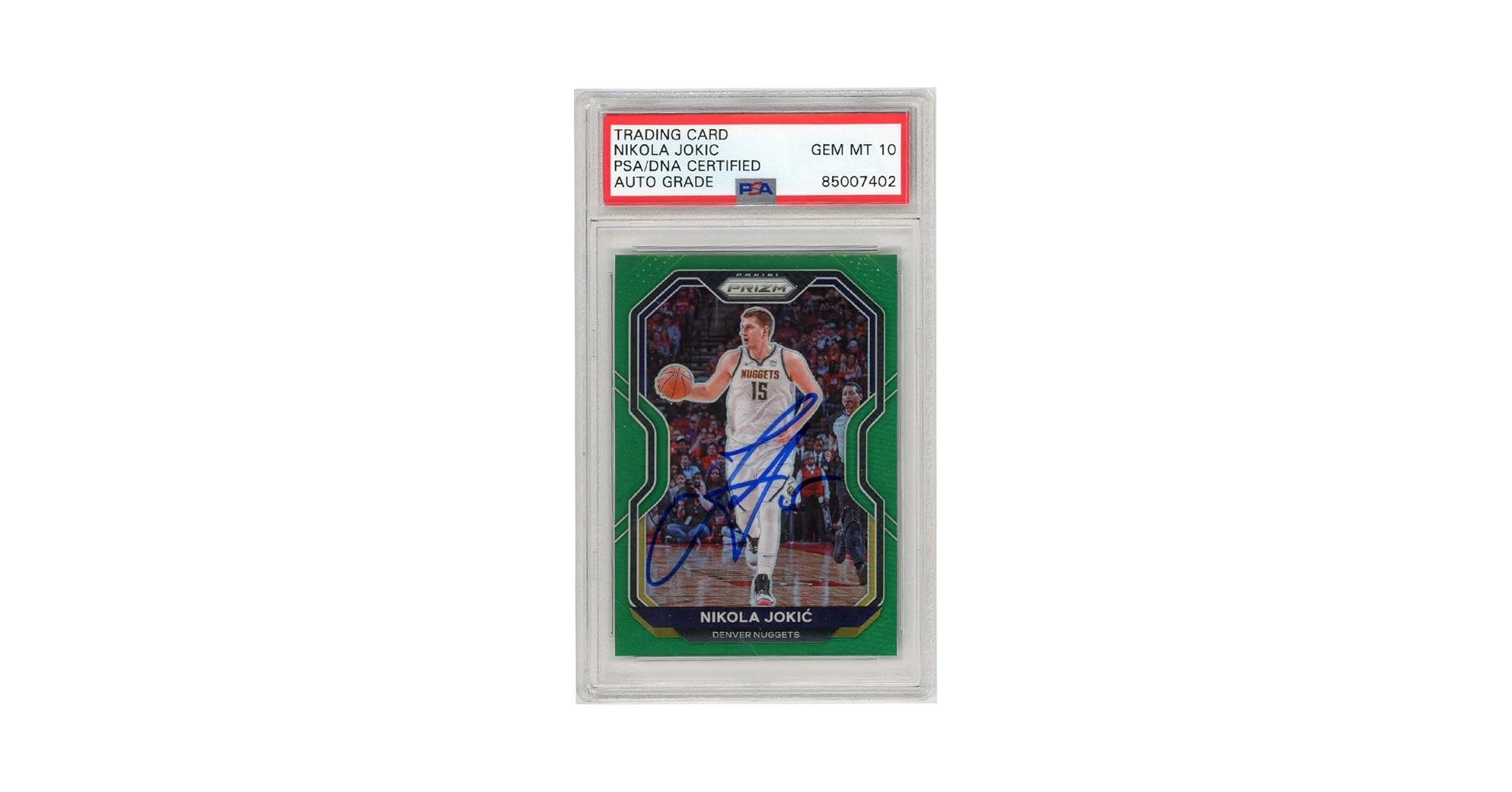 その他 NIKOLA JOKIC PANINI FLASH PRIZM RC PSA10 Nikola Jokic 2015 Prizm #335 Flash Price Guide - Sports Card