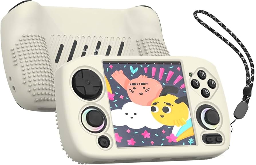 美品 Anbernic RG Cube 128GB ホワイトベージュ おまけ付き ANBERNIC RG Cube Video Handheld Game Console Android13 T820 RGB