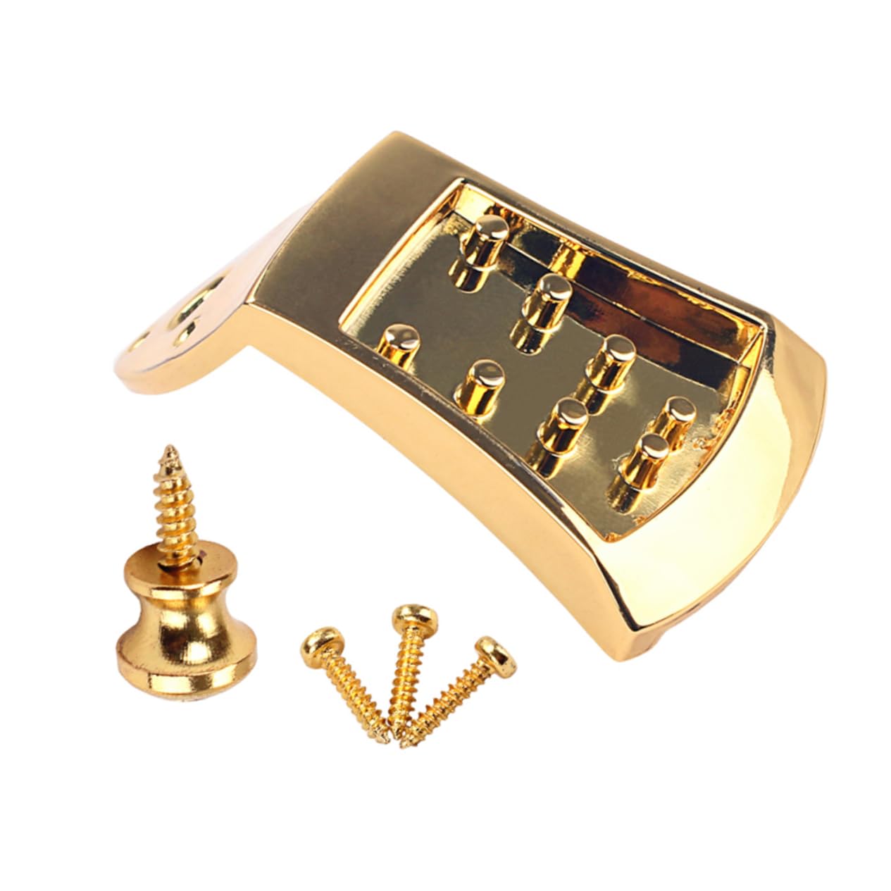ibasenice 3pièces Metal Triangle Mandolin Tailpiece Doré Pour Mandoline Cordes Avec Vis Accessoire De Remplacement Élégant Et Pratique