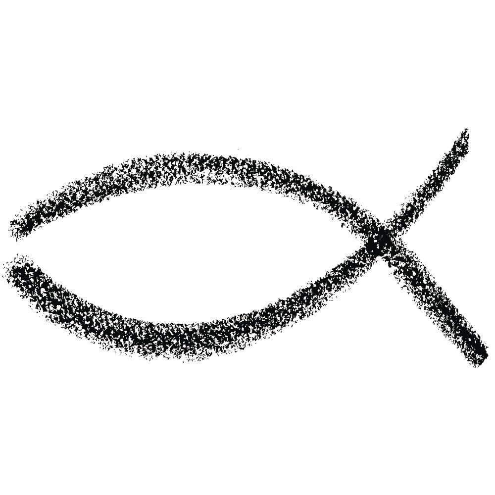 Rayher Stamp Fish, 3 cm x 6 cm, Black, 4 x 1 x 2.4 cm