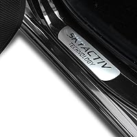 Vista 2 de GZBFTDH Protector de rasguños para umbral de puerta de automóvil, para Mazda 3 2015-2022, piezas de accesorios, cubierta de placa protectora