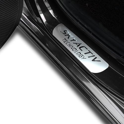 Miniatura 2 de GZBFTDH Protector de rasguños para umbral de puerta de automóvil, para Mazda 3 2015-2022, piezas de accesorios, cubierta de placa protectora de