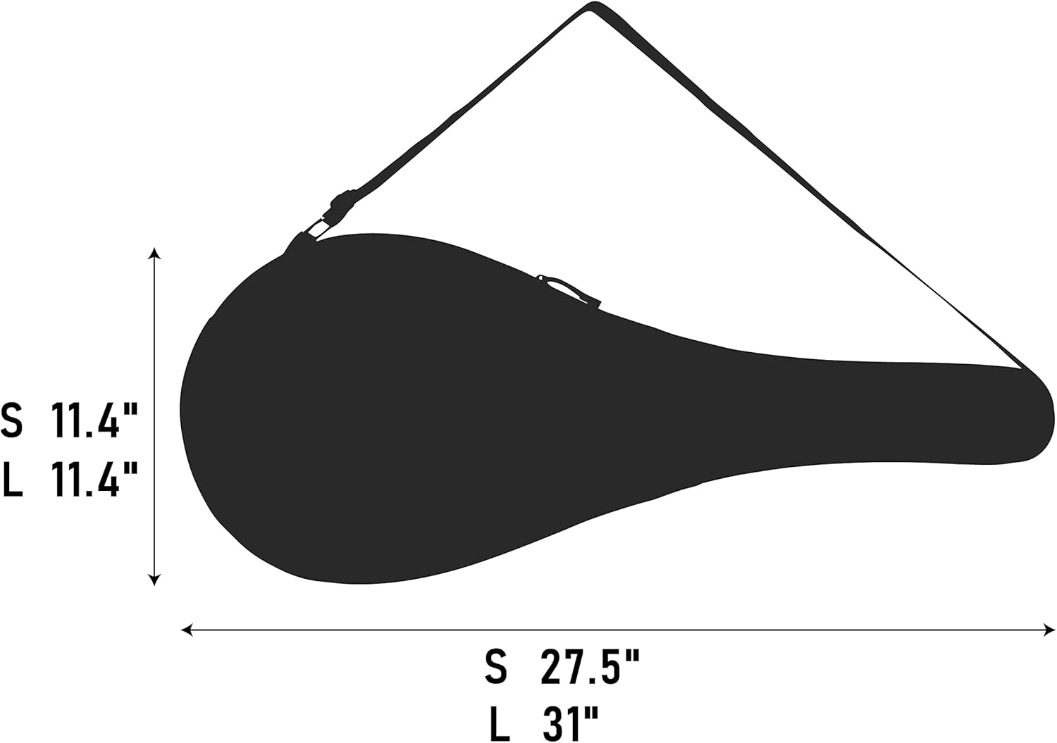 Gespann Tennis Racket Cover for One Tennis Racket or Two Badminton Rackets Single Tennis Racket Cover Bag