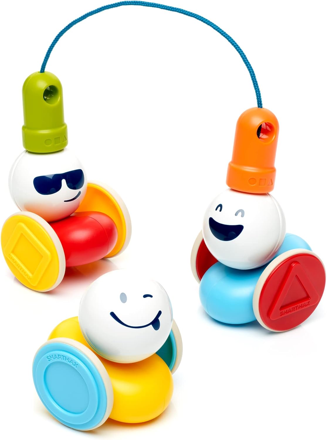 SmartMax My First Wobbly Cars Magnetic Building Toy STEM Learning Set Ages 1-5 - Image 5