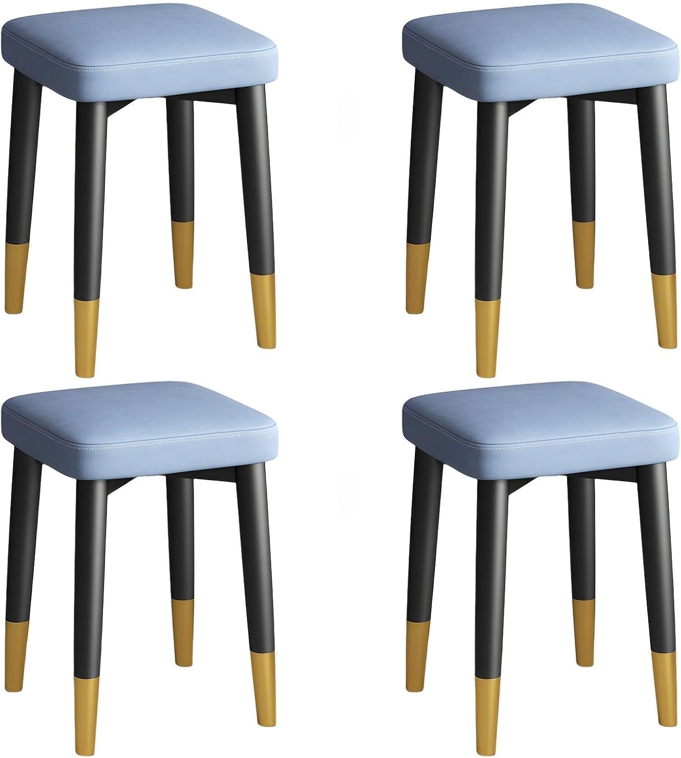 Tabourets de bar empilables à structure en X et coussinets antidérapants