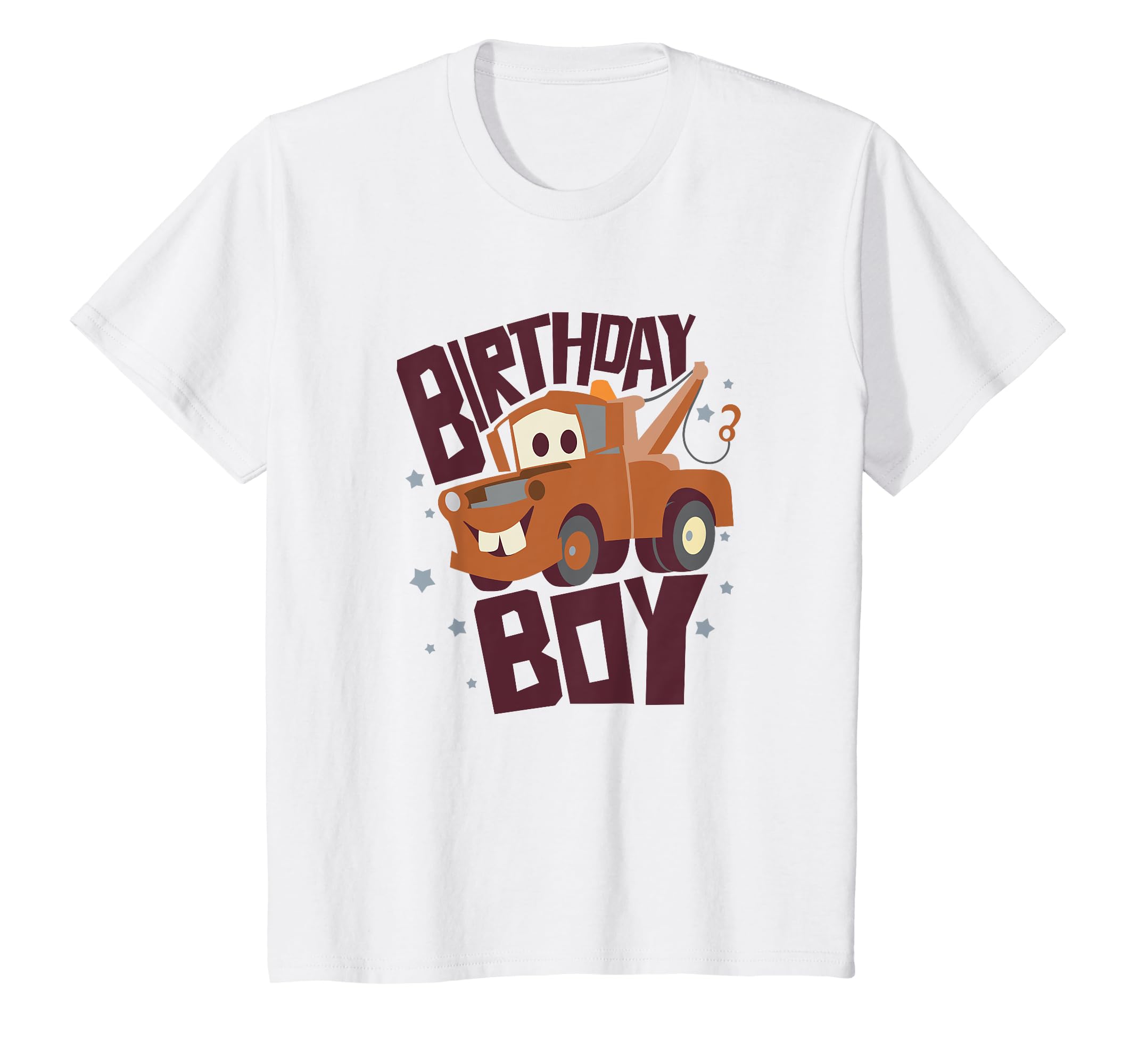 DisneyKids Disney Pixar Cars Birthday Boy Tow Mater Portrait Youth T-ShirtOEKO-TEX STANDARD 100