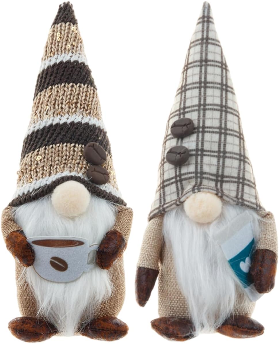 SUPVOX 2pcs Cute Gnome Holiday Gnomes Cloth Powder Coffee Table Decor