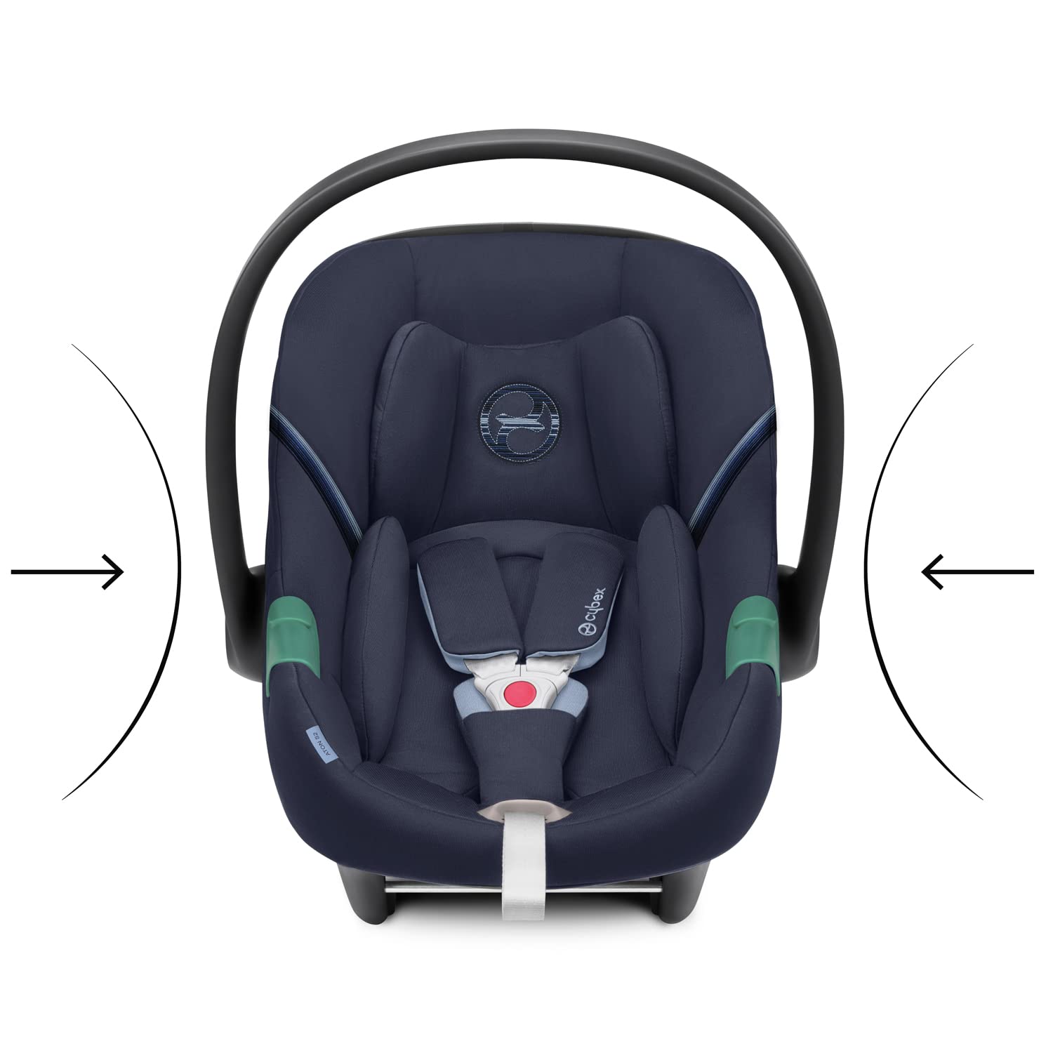 Cybex Gold Silla de coche para bebé Aton S2 i-Size, Desde el nacimiento hasta los 24 meses aprox., Máx. 13 kg, Incl. Reductor para recién nacidos, Compatible con SensorSafe, Ocean Blue
