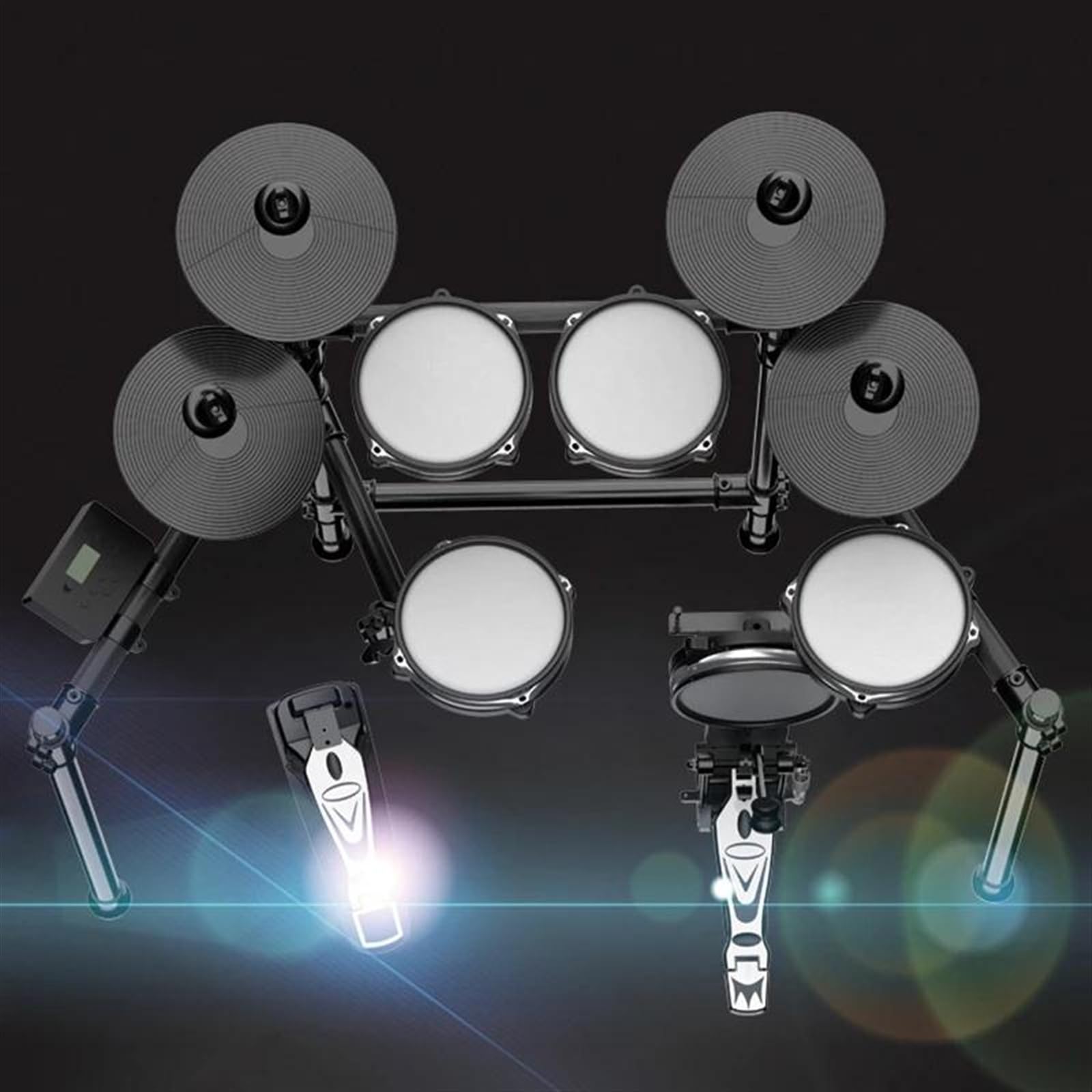 Set Di Batteria Elettronica A Cinque Tamburi Full Mesh Metronomo Incorporato Pad Di Pratica Professionale Supporto Per Batteria Batteria Elettronica per Principiante