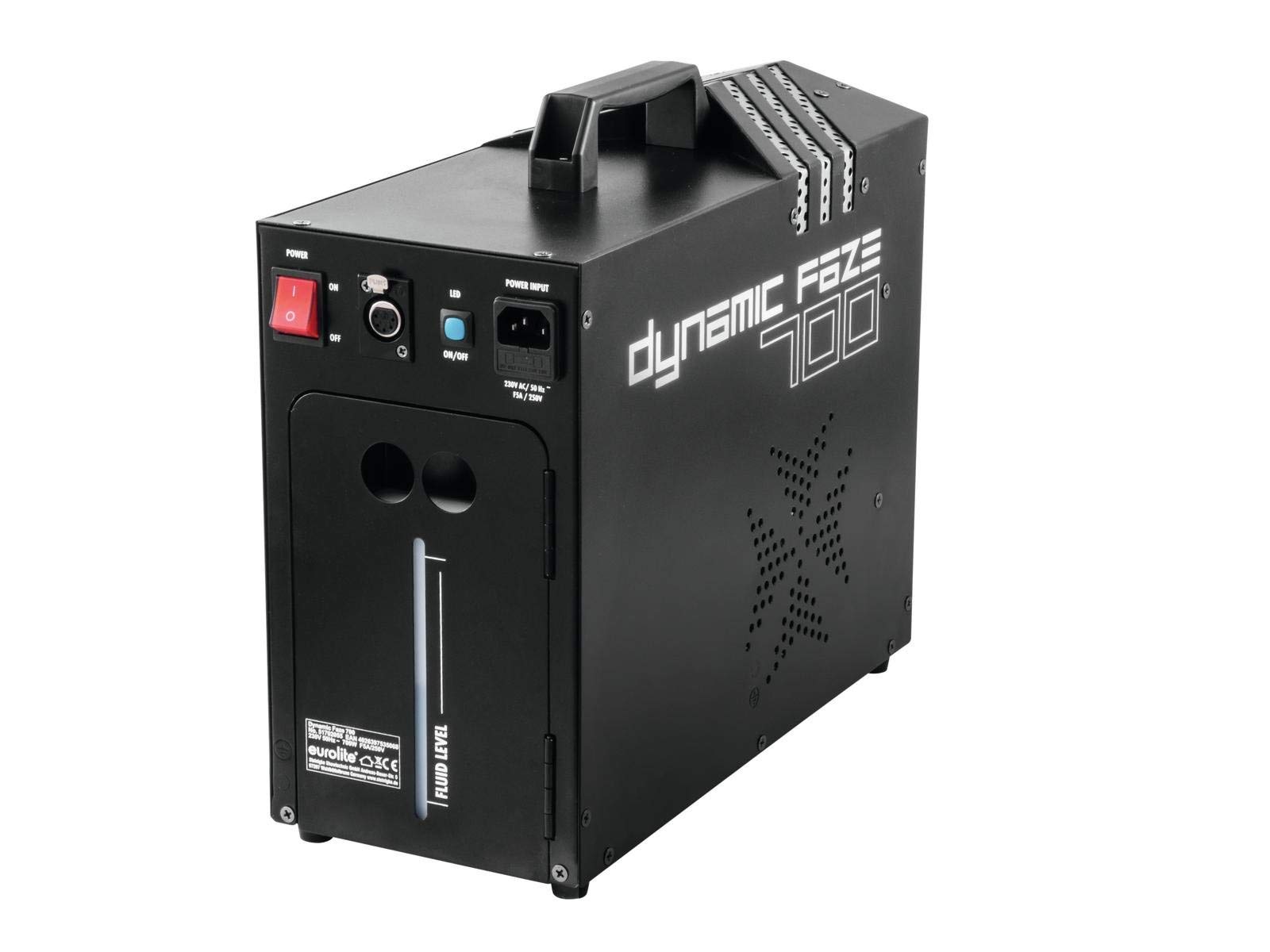 EUROLITE Dynamic Faze 700 Dunstnebelmaschine | Kompakter Fazer für feinen Dunst, betrieben mit herkömmlichen Fluid