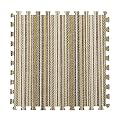 Soft Interlocking Carpet Tiles,11.6 Sq. Ft. Cotton Linen Foam Puzzle Floor Mat,Floor Area Rugs for All Seasons,12x12 Inch(Color:Stripe 4)