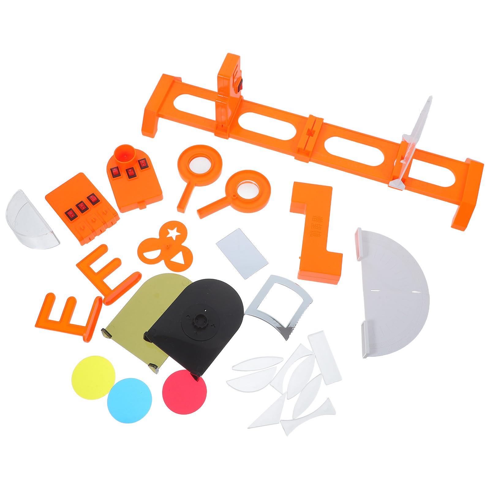 NUOBESTY Kit per Esperimenti di Ottica Fisica in Abs Sicuro Manuale Istruzioni, per Apprendimento Pratico a Scuola a Casa per Studenti