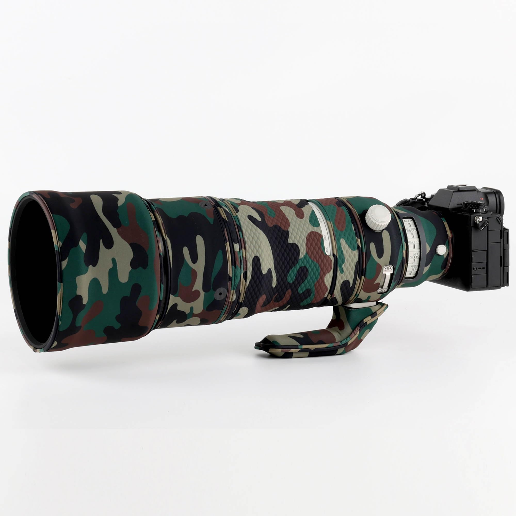 CHASING BIRDS Lentille Camouflage imperméable pour Sony FE 100-400mm F4.5 GM OSS (SEL100400MC) Housse de Protection imperméable Version IV (Military Green Camouflage, with 1.4X and 2.0X TC)