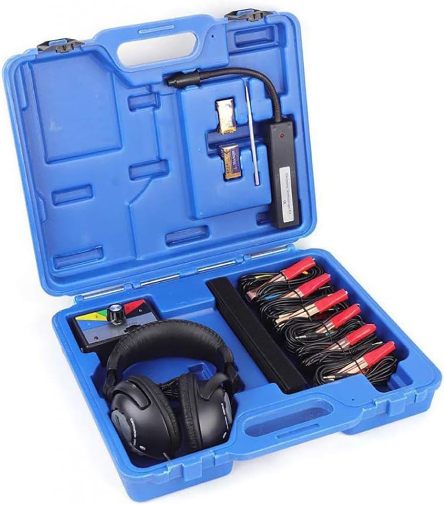 Estetoscopio Electrónico para Automóvil, Sistema De Chasis De Automóvil De 6 Canales, Kit De Diagnóstico De Estetoscopio Electrónico con Auriculares, para Herramienta De Reparación De Senso