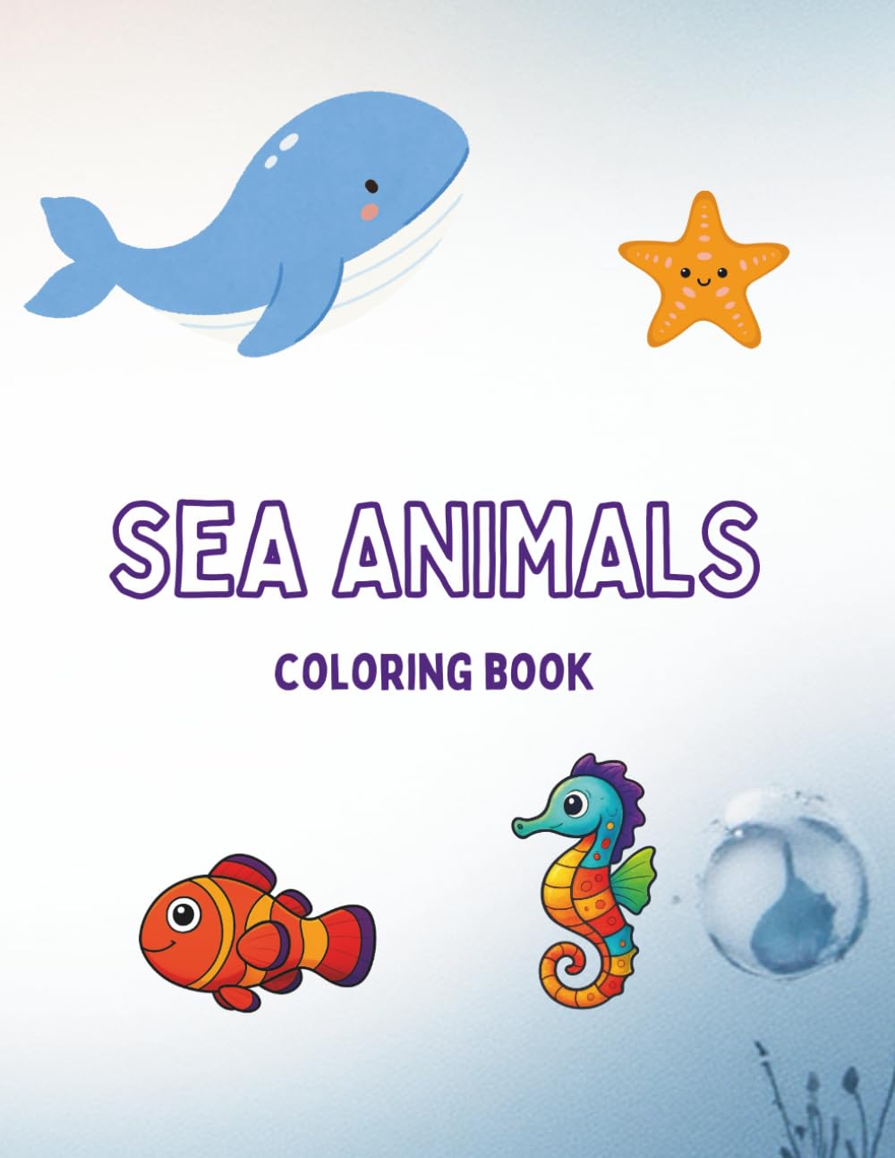 Sea Animals: Coloring Book