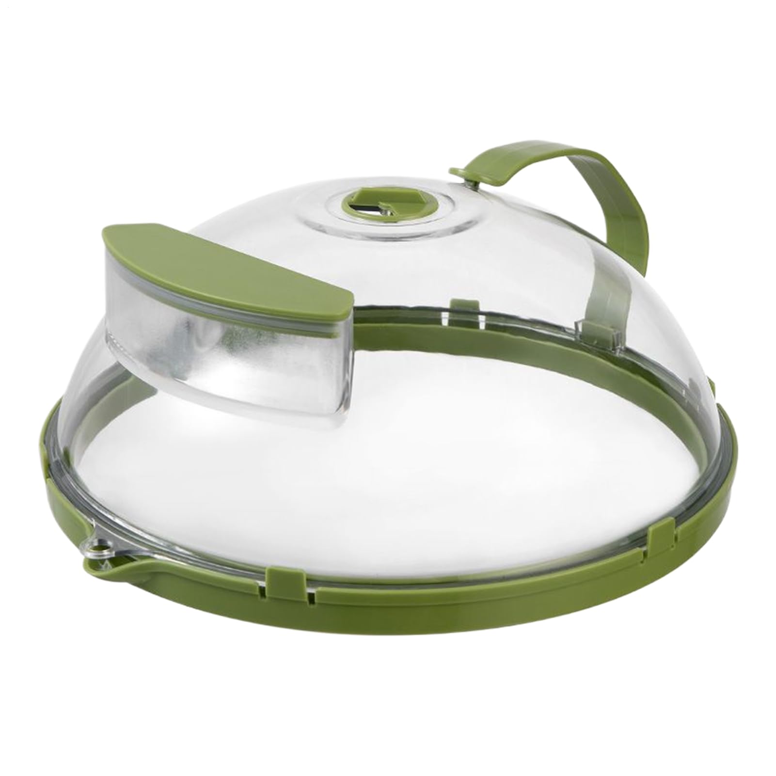 Generisch Tapa para microondas, 26 cm, protección contra salpicaduras de microondas, transparente, con asa, depósito de agua, cubierta para cocinar al vapor para cocina