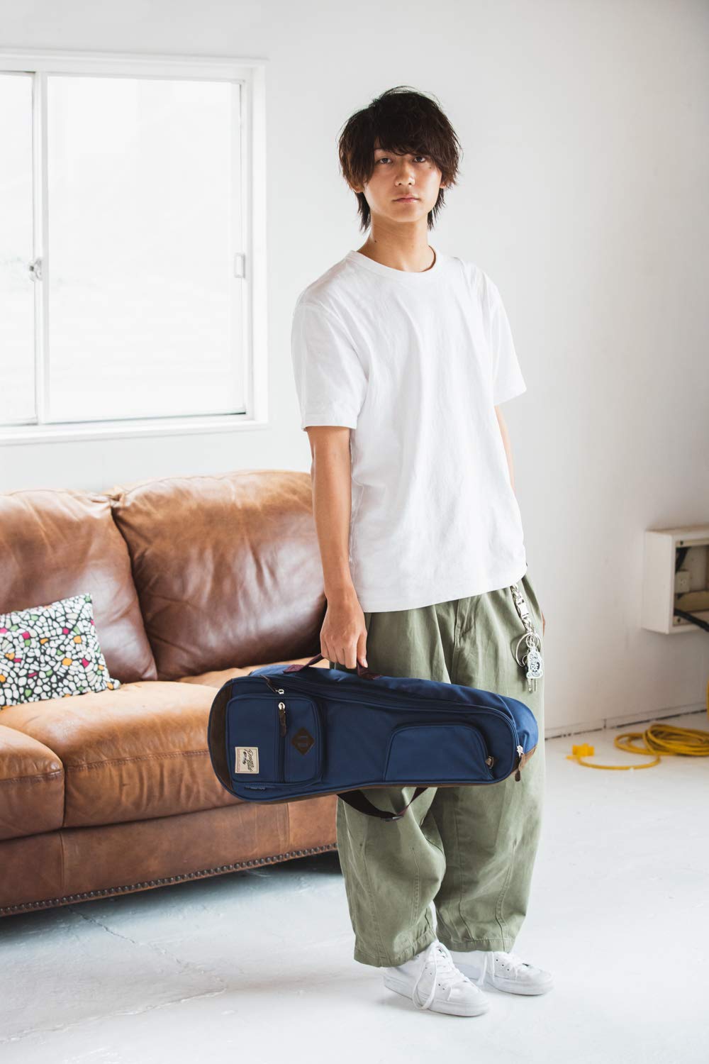 IBANEZ POWERPAD designerska kolekcja Gigbag na tukulele koncertowe - Navy Blue (IUBC541-NB)